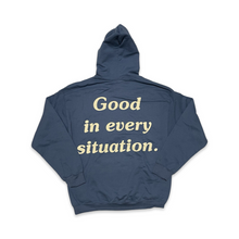 Load image into Gallery viewer, T&amp;CO. Indigo blue hoodie